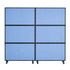 Acoustic Room Divider Partition Panel Privacy Screen 2 Pack Indigo Blue