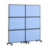 Acoustic Room Divider Partition Panel Privacy Screen 2 Pack Indigo Blue