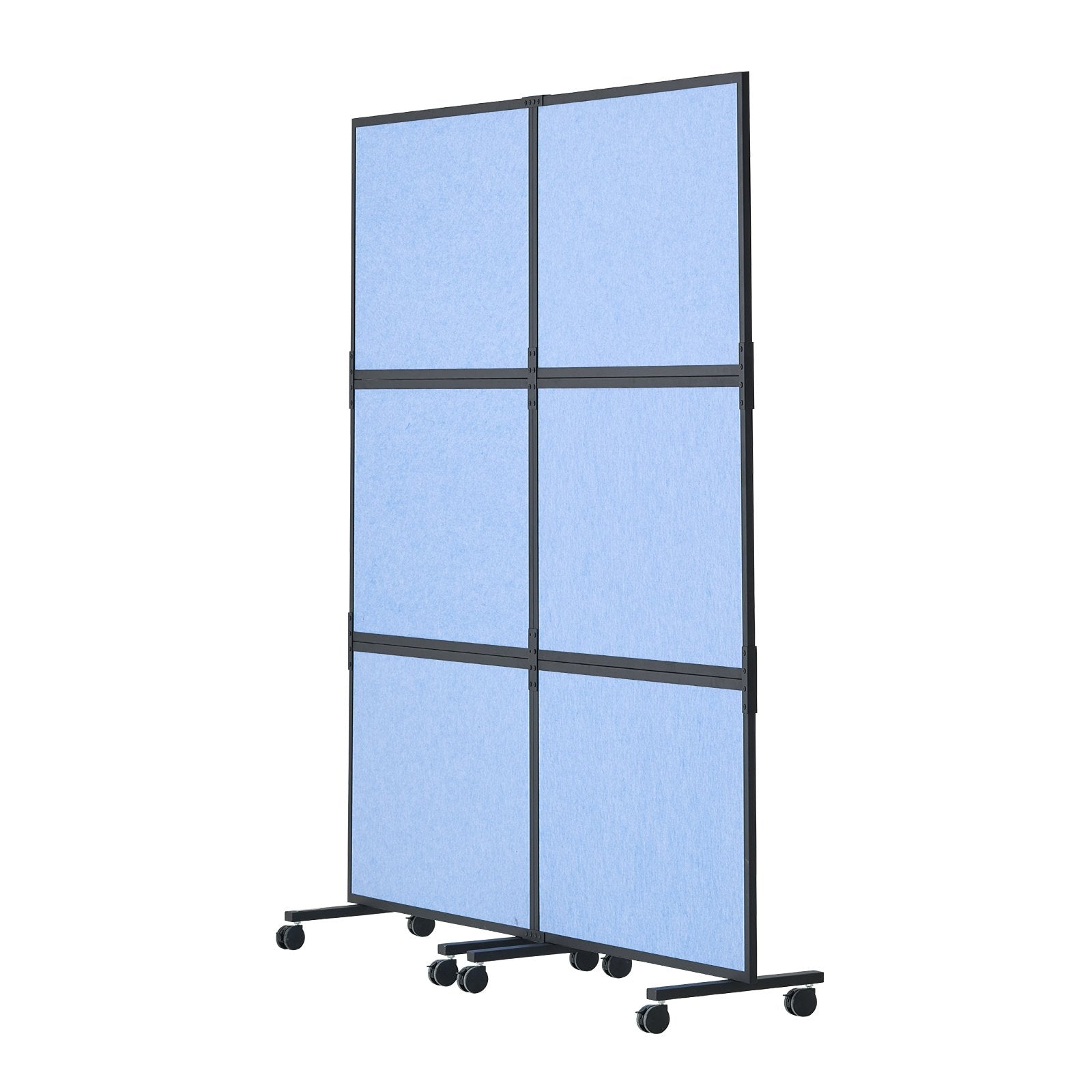 Acoustic Room Divider Partition Panel Privacy Screen 2 Pack Indigo Blue