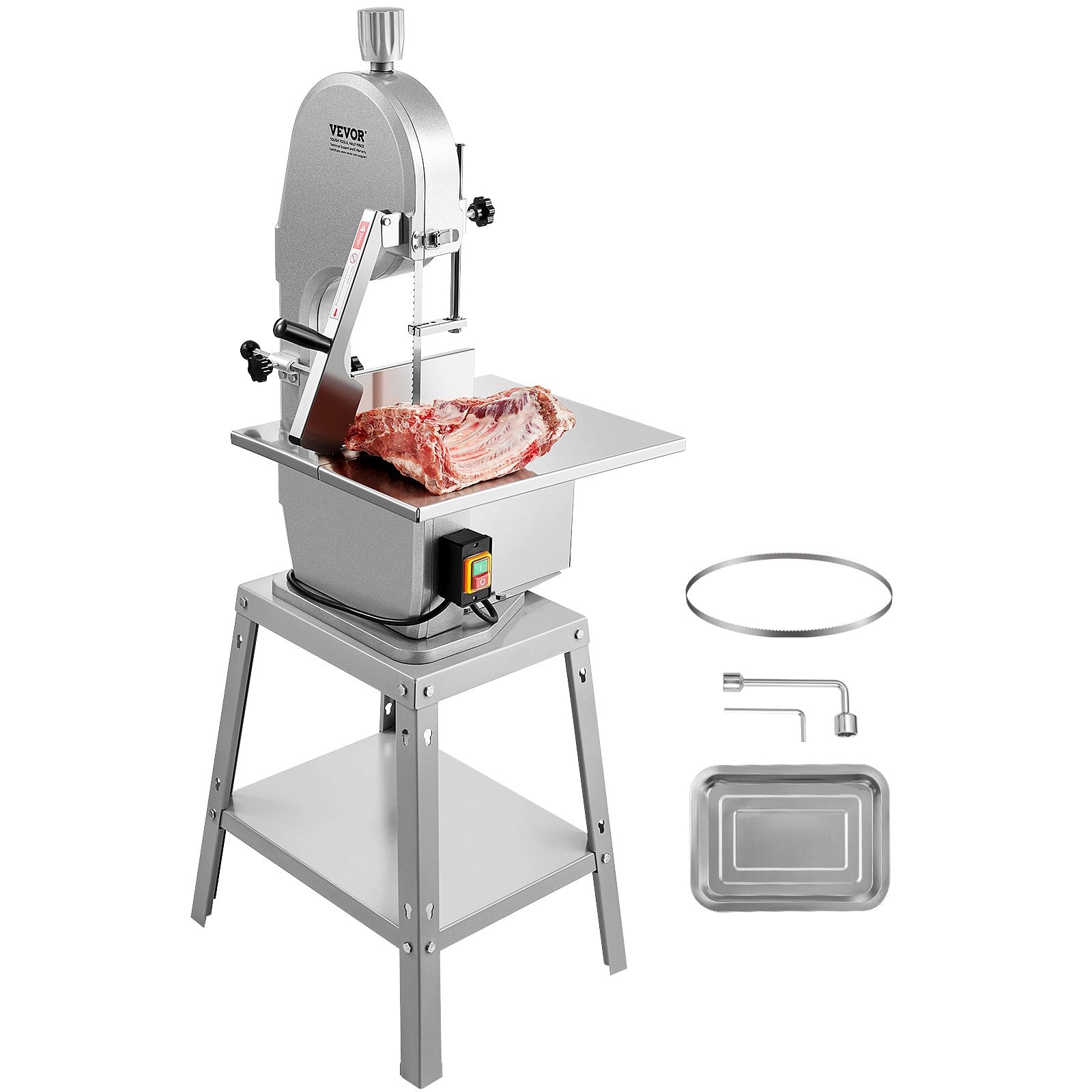 1800W Commercial Electric Meat Bandsaw Stainless Steel Bone Sawing Machine