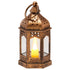 12 Pcs Decorative Candle Lantern, LED Electric Flameless Candle, Plastic LED Holder with Glass, Wall Hanging Indoor Porch Lanterns for Wedding Table Party Farmhouse Indoor Decor, Bronze