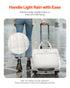 Rolling Laptop Bag, Fits Up to 15.6 Inch Laptop, Wheeled Briefcase, Roller Computer Tote Bag with 2 Fixed Wheels & Telescoping Handle, Laptop Case for Work Travel Business Office, Women Men