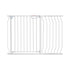 Baby Gate, 749-1229 mm Extra Wide, 762 mm High, Dog Gate for Stairs Doorways and House, Easy Step Walk Thru Auto Close Child Gate Pet Security Gate with Pressure Mount and Wall Mount Kit, White
