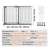 Extra Wide Baby Gate 749-1229mm Auto Close Pet Safety Gate for Stairs