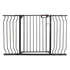 Baby Gate, 749-1346 mm Extra Wide, 762 mm High, Dog Gate for Stairs Doorways and House, Easy Step Walk Thru Auto Close Child Gate Pet Security Gate with Pressure Mount and Wall Mount Kit, Black