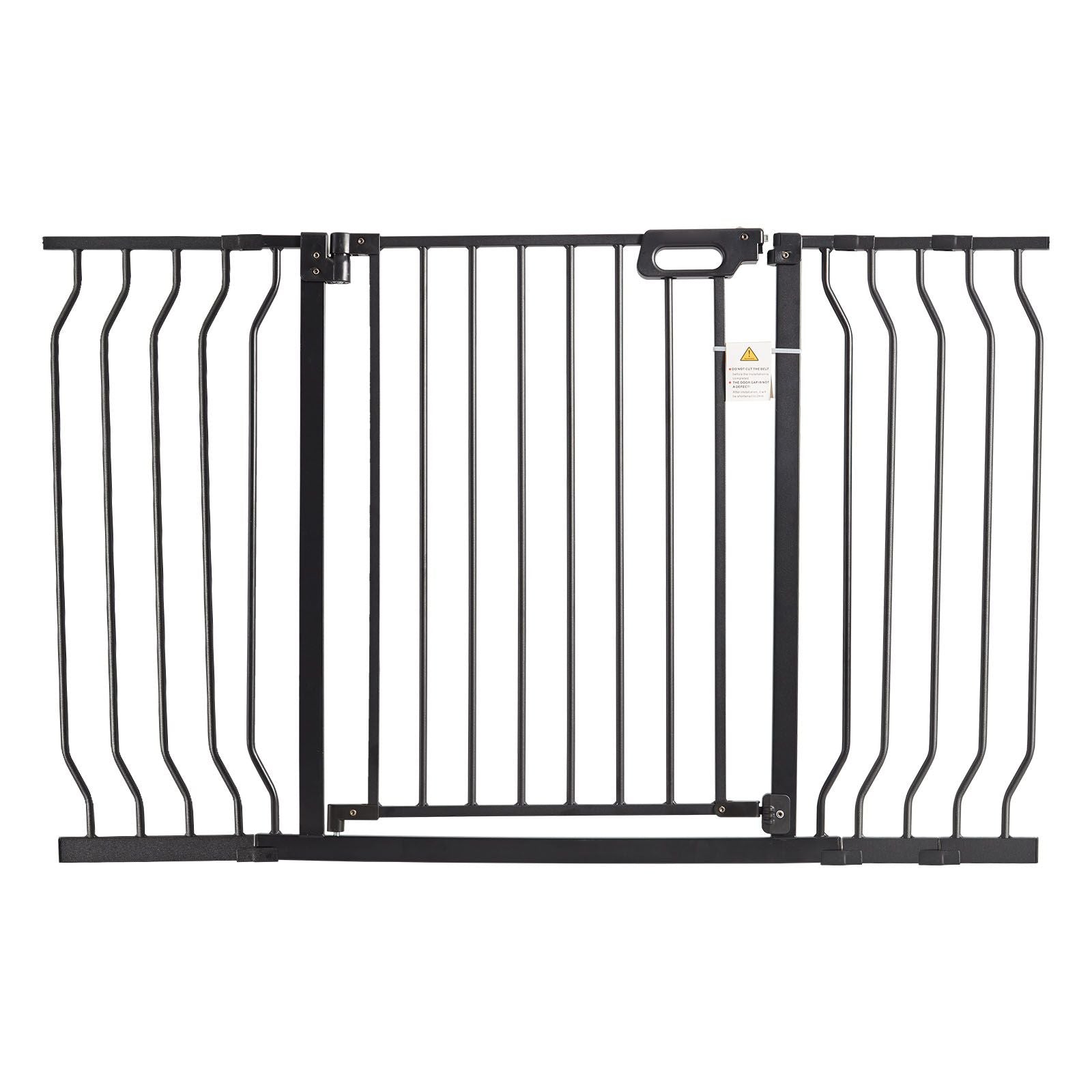 Extra Wide Baby & Pet Gate 749-1346mm Auto Close 762mm High Black
