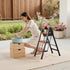 3 Step Ladder, Folding Step Stool with Wide Anti-Slip Pedal and Comfort Handgrip, Lightweight 150 kg Capacity Portable Aluminum Plant Support, Multi-Use for Adults, Home Repairing, Cleaning