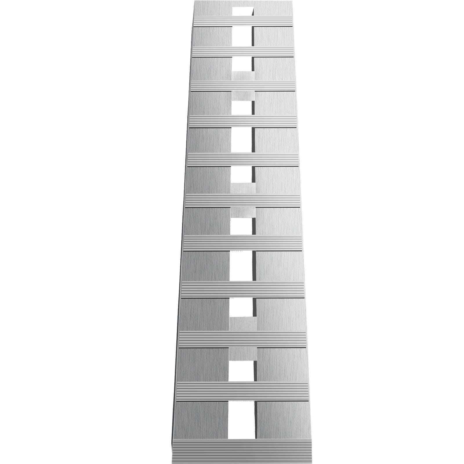60' X 12' X 2.5'Aluminum Trailer Ramps 6000LBS Total Beavertail Hook End 1 Pair 2 Ramps