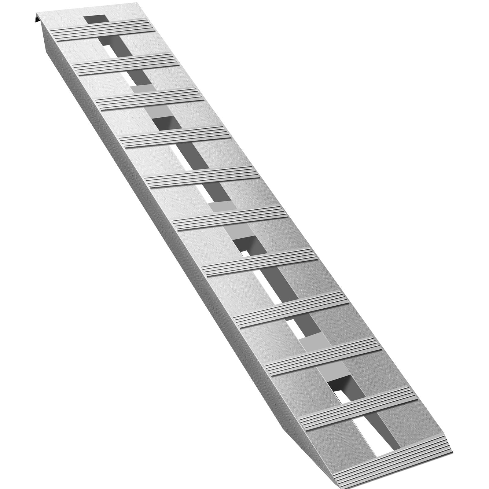 60' X 12' X 2.5'Aluminum Trailer Ramps 6000LBS Total Beavertail Hook End 1 Pair 2 Ramps