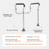 Toilet Safety Rail, Bathroom Toilet Seat Frame, Adjustable Width & Height Fit Most Toilets, Supports 136 kg, Toilet Handles Grab Bars with Padded Armrests for Handicap, Disabled, Seniors