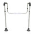 Toilet Safety Rail, Bathroom Toilet Seat Frame, Adjustable Width & Height Fit Most Toilets, Supports 136 kg, Toilet Handles Grab Bars with Padded Armrests for Handicap, Disabled, Seniors