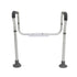 Toilet Safety Rail, Bathroom Toilet Seat Frame, Adjustable Width & Height Fit Most Toilets, Supports 136 kg, Toilet Handles Grab Bars with Padded Armrests for Handicap, Disabled, Seniors