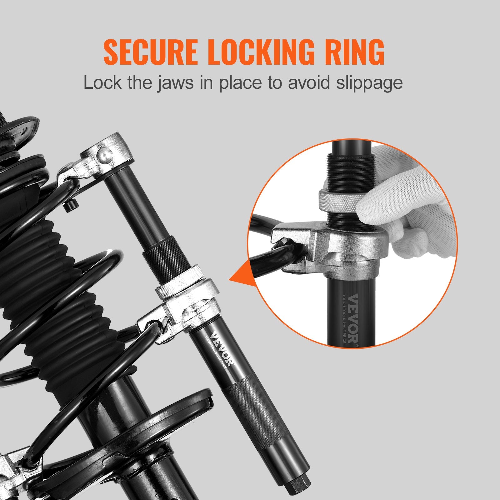 Coil Spring Compressor Tool, 2 pcs Heavy Duty Macpherson Strut Spring Compressor Set, 2646 lbs Strut Spring Compressor with Safety Bracket and Carrying Case, for Car Truck ATV UTV