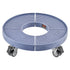 Trash Can Dolly with 4 Lockable Wheels, 440lbs Weight Capacity, Round Trash Can Roller Base, 15-22.8 in Adjustable, Heavy Duty Drum Dolly Plant Caddy, Multi-Functional Rolling Dolly Cart, Blue