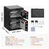 Double Door 3.5 cu.ft Safe Box with Key Lock Password Fireproof Bag Black