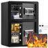 Double Door 3.5 cu.ft Safe Box with Key Lock Password Fireproof Bag Black