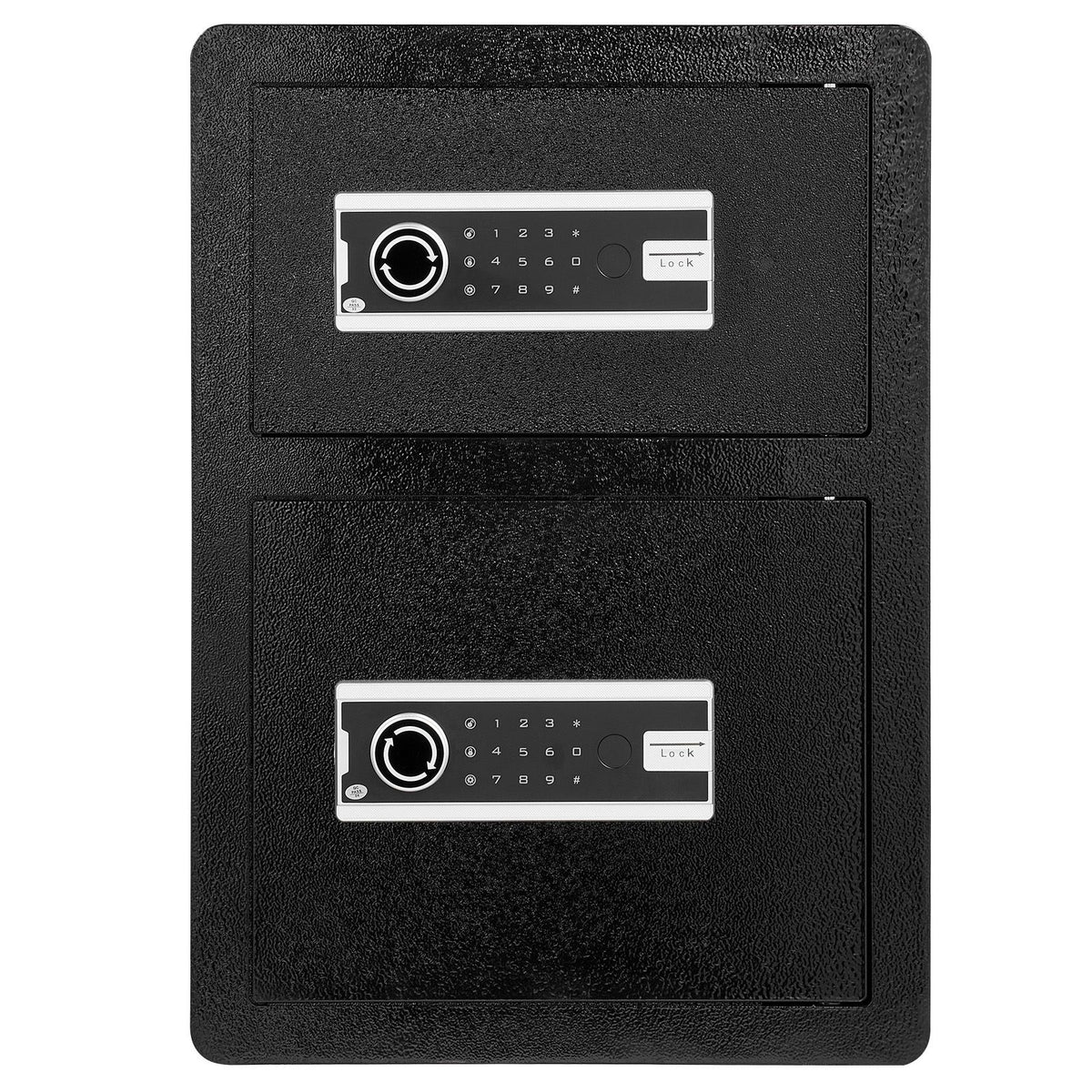 Double Door 3.5 cu.ft Safe Box with Key Lock Password Fireproof Bag Black