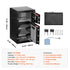 Double Doors 4.5 cu.ft Safe Box with Key Lock & Password, Safe Lock Box with Fireproof Bag, Key Rack, LED Light and 2 Height Adjustable and Removable Divider for Money, Documents, Jewelry and Valuables, Black
