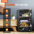 Double Doors 4.5 cu.ft Safe Box with Key Lock & Password, Safe Lock Box with Fireproof Bag, Key Rack, LED Light and 2 Height Adjustable and Removable Divider for Money, Documents, Jewelry and Valuables, Black