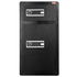 Double Doors 7.2 cu.ft Safe Box with Key Lock & Password, Safe Lock Box with Fireproof Bag, Key Rack, LED Light and 2 Height Adjustable and Removable Divider for Money, Documents, Jewelry and Valuables, Black