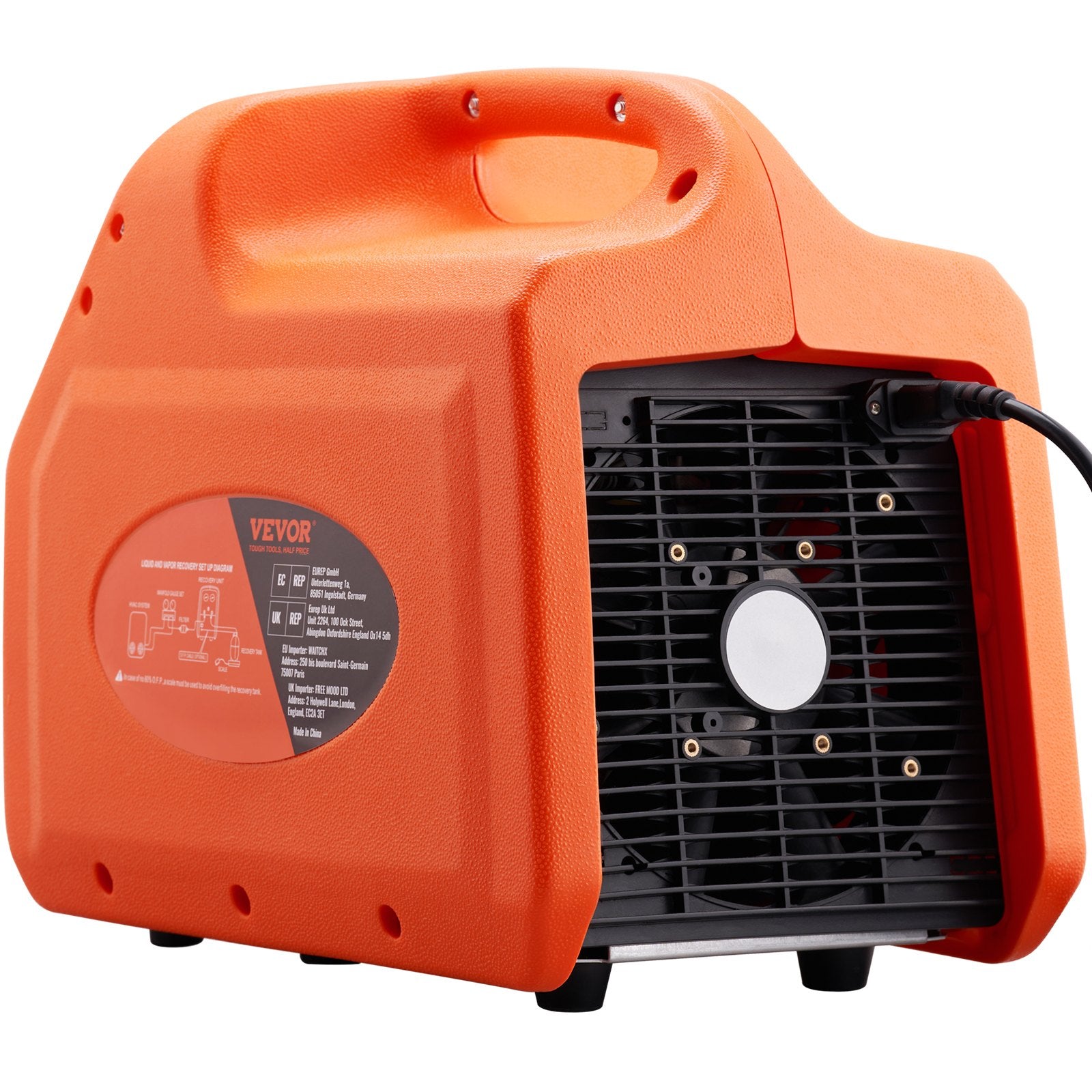 Portable 3/4 HP Refrigerant Recovery Machine for Vapor Liquid Refrigerant