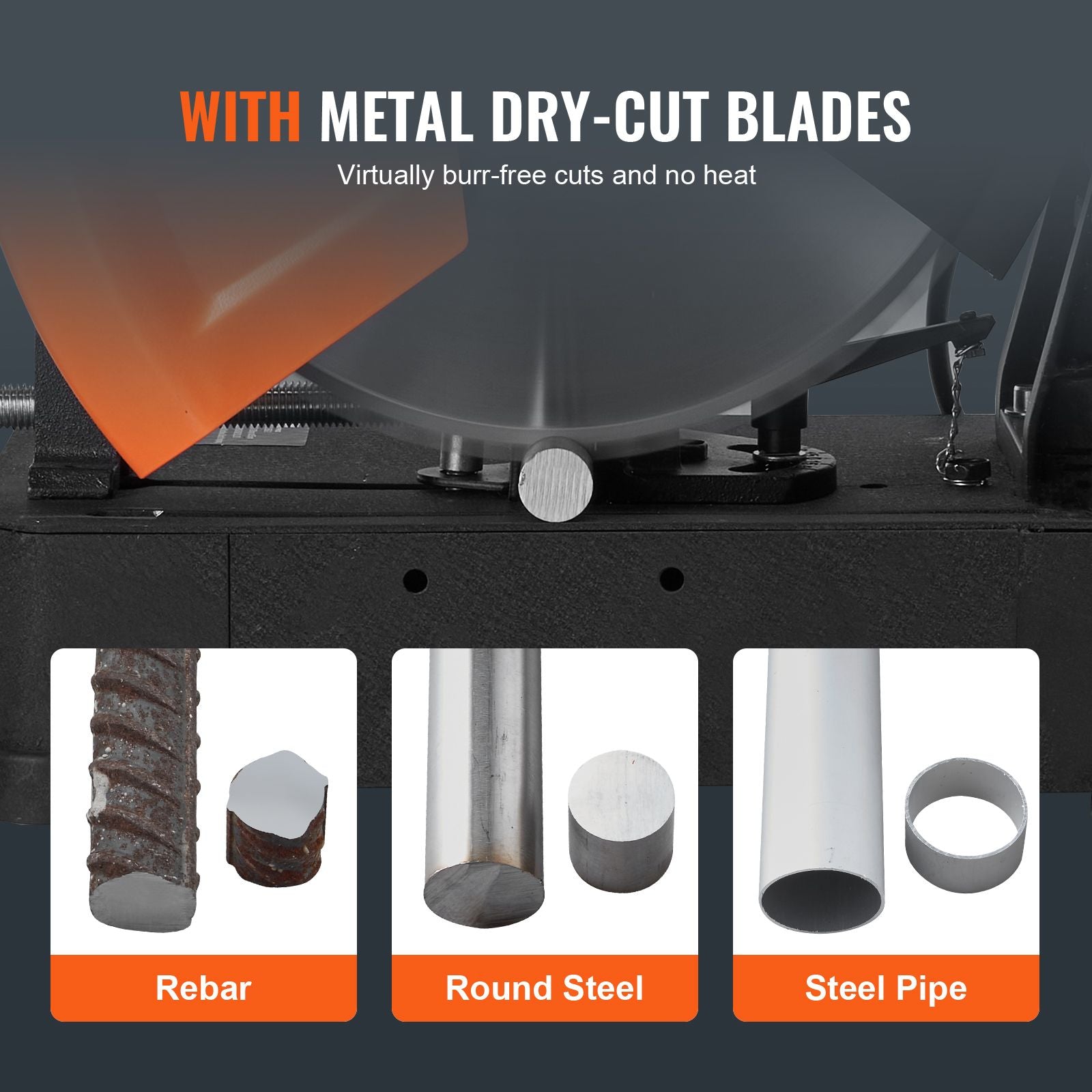 Chop Saw, 14"/355mm Blade Diameter Cut Off Saw, 2800W 1200RPM Steel Cutting Machine, Adjustable Dry Cut Chop Saw, Miter Saw for Cutting Metal Cold Cut Saw for Steel/Rebar/Iron/Aluminum