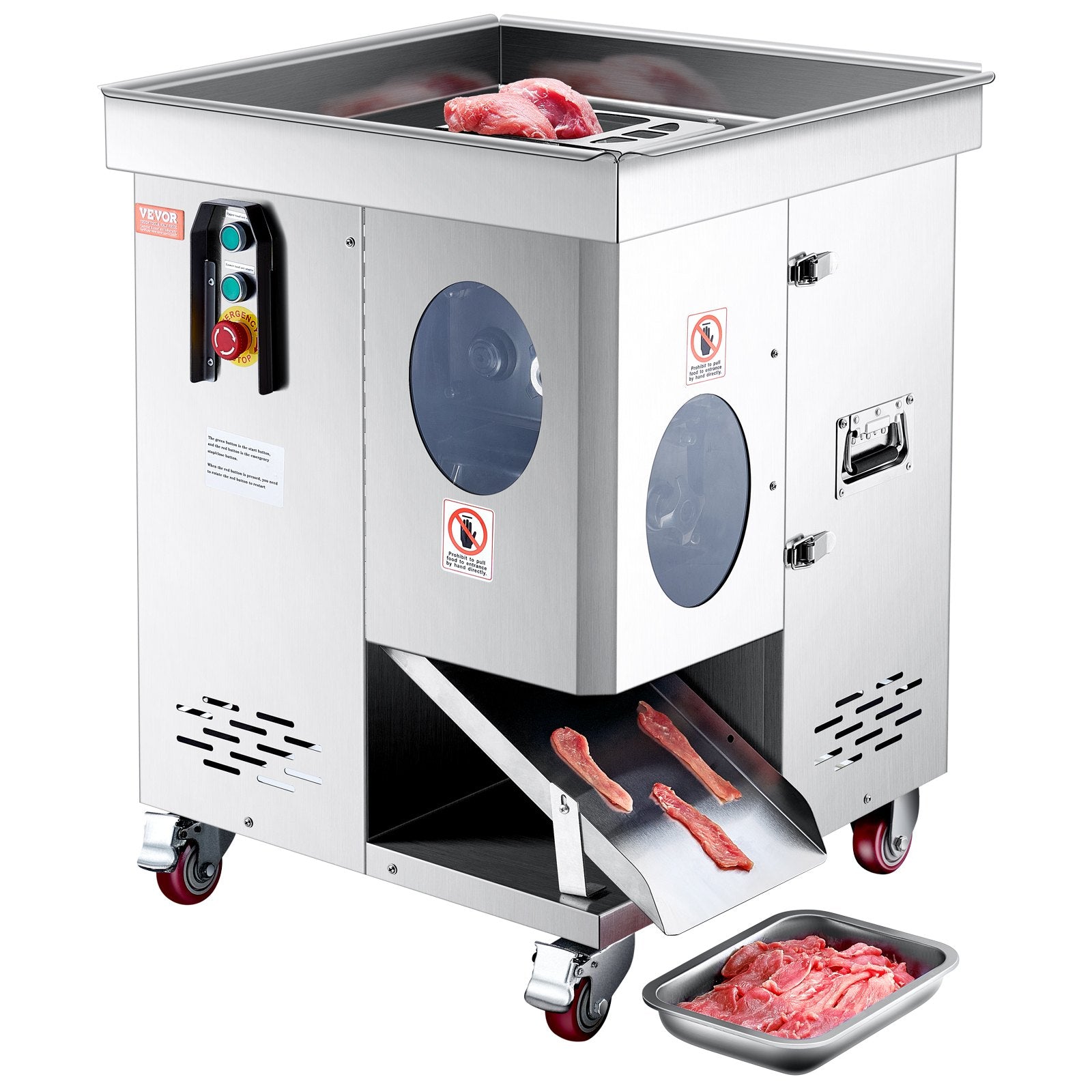 Electric Meat Cutter Machine 1100W Commercial Meat Slicer Cutting Machine