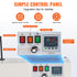 600W Continuous Band Sealer 6-12mm Vertical Bag Sealing Machine Digital Temp