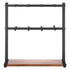 VEVOR Coffee Mug Holder for Countertop 16 Hooks Cup Rack with Wood Storage Base