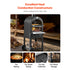 Outdoor Pizza Oven, 12" Pellet Fire Ovens, 2-Layer Pizza Oven Wood Fired, Wood Burning Outdoor Pizza-Oven with 2 Removable Wheels, 1000℉ Max Temperature Fired Pizza-Maker Ovens for Barbecue