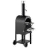 Outdoor Pizza Oven, 12" Pellet Fire Ovens, 2-Layer Pizza Oven Wood Fired, Wood Burning Outdoor Pizza-Oven with 2 Removable Wheels, 1000℉ Max Temperature Fired Pizza-Maker Ovens for Barbecue