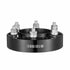 1.5 Inch 6x5.5 Wheel Spacers 4 PCS Forged Aluminium 6 Lug M12x1.5 Adapters Black