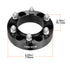1.5 Inch 6x5.5 Wheel Spacers 4 PCS Forged Aluminium 6 Lug M12x1.5 Adapters Black