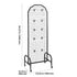 2 Pack Grid Wall Panels with Wheels & 20 Hooks Display Rack 600x1640mm