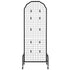 2 Pack Grid Wall Panels with Wheels & 20 Hooks Display Rack 600x1640mm