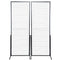 2 Pack Grid Wall Display Panels 2x5.6FT Wire Gridwall Display Rack with Hooks