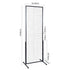 2 Pack Grid Wall Display Panels 2x5.6FT Wire Gridwall Display Rack with Hooks