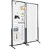 2 Pack Grid Wall Display Panels 2x5.6FT Wire Gridwall Display Rack with Hooks