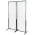 2 Pack Grid Wall Display Panels 2x5.6FT Wire Gridwall Display Rack with Hooks