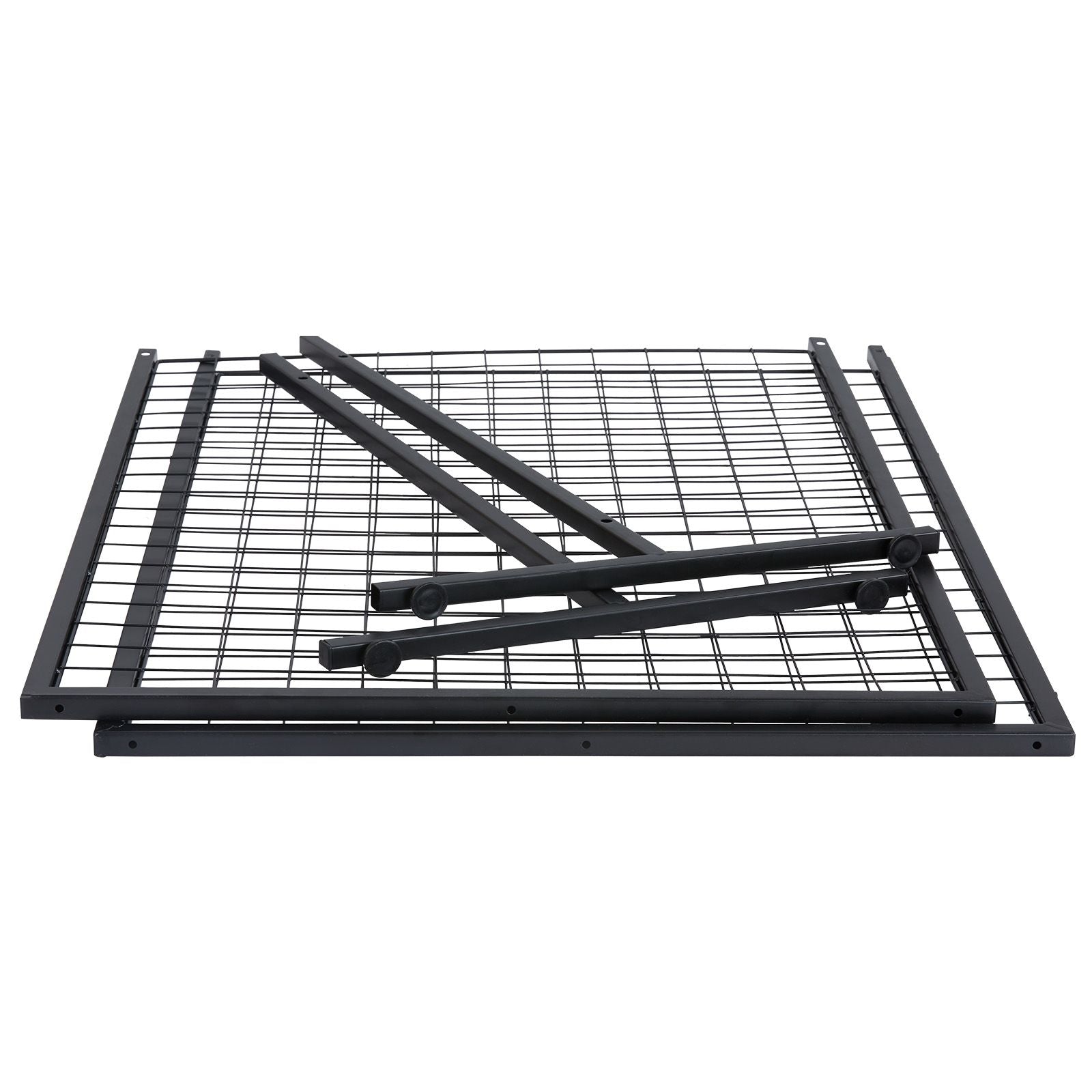 2 Pack Grid Wall Display Panels 2x5.6FT Wire Gridwall Display Rack with Hooks