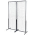 VEVOR 2' x 5.6' Grid Wall Panels Tower, 2 Packs Wire Gridwall Display Racks with T-Base Floorstanding, Double Side Gridwall Panels for Art Craft Shows, Retail Display with Extra Clips and Hooks