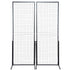 VEVOR 2' x 5.6' Grid Wall Panels Tower, 2 Packs Wire Gridwall Display Racks with T-Base Floorstanding, Double Side Gridwall Panels for Art Craft Shows, Retail Display with Extra Clips and Hooks