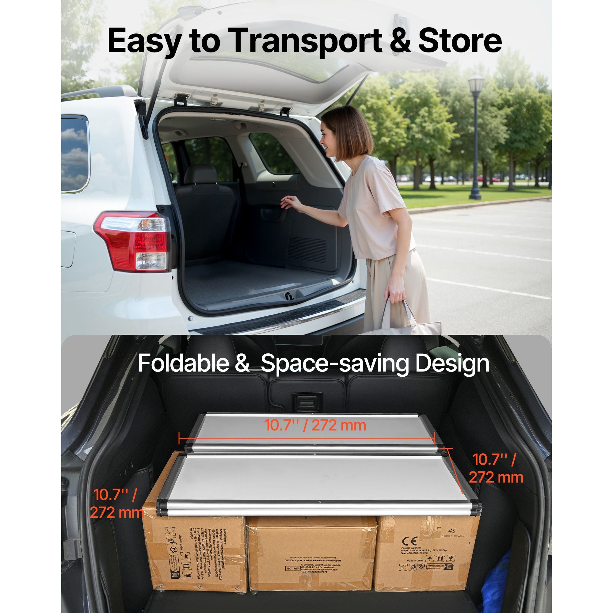 Portable Tradeshow Podium Counter Foldable Display Booth Stand Table