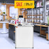 Portable Tradeshow Podium Table, 785 x 380 x 1815 mm, Display Exhibition Counter Stand Booth Fair with Wall, Foldable Promotion Retail Bar Table Pop Up Podium with Storage Rack/Carrying Bag