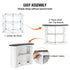 Portable Tradeshow Podium Counter Table Foldable Display Booth Stand