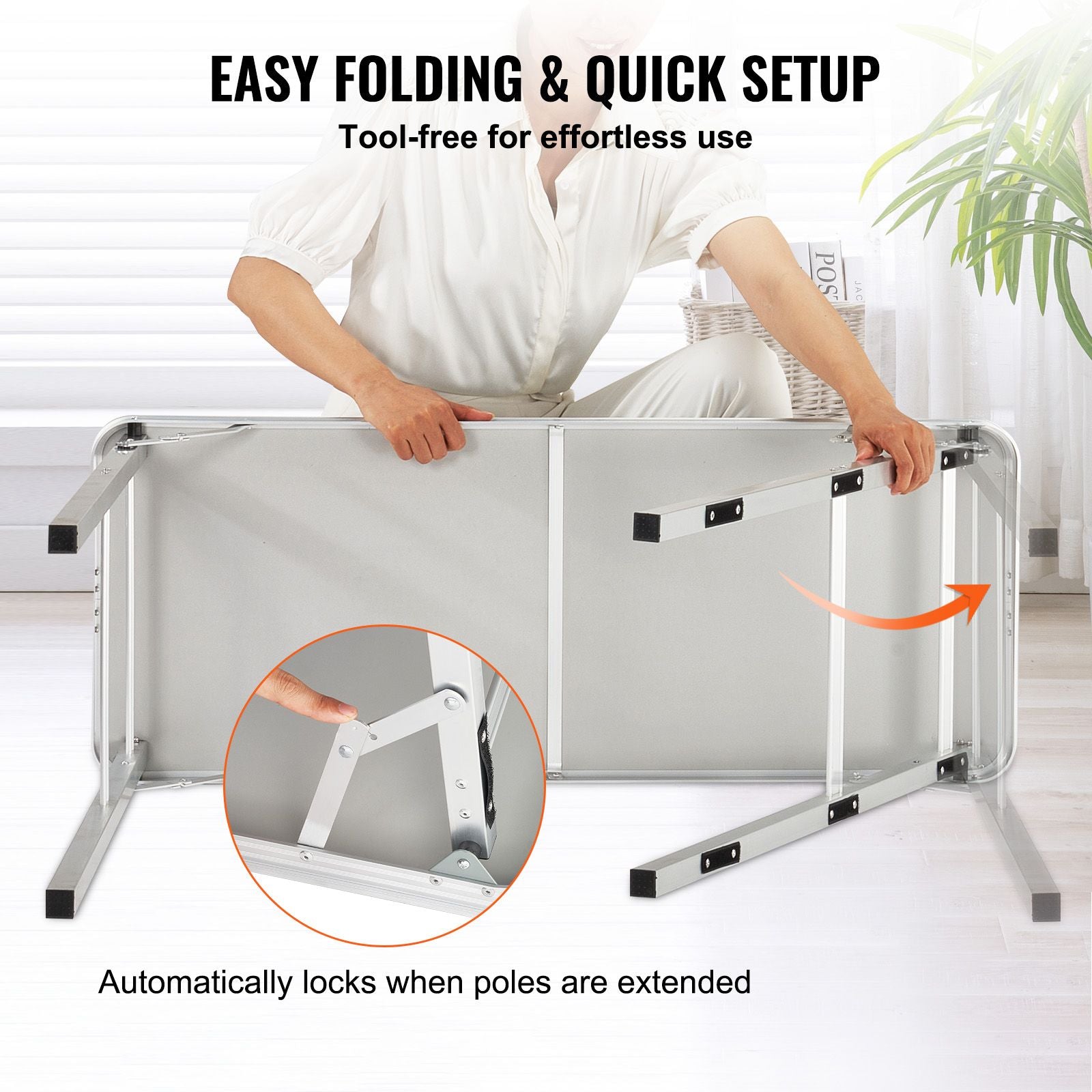 Folding Portable Bar Table, Tradeshow Podium Table for Indoor, Outdoor, Party, Picnic, Exhibition, Includes Carrying Case, Storage Shelf and Black Skirt, 38.39