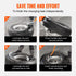 Tire Mount Demount Tool, 571-622 mm Manual Steel Tire Changer Mount Demount Removal Tool, with Extra Bead Holder, Tubeless Truck Bead Breaker, 3 PCS Tire Changing Tools, Orange