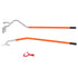 Tire Mount Demount Tool, 571-622 mm Manual Steel Tire Changer Mount Demount Removal Tool, with Extra Bead Holder, Tubeless Truck Bead Breaker, 3 PCS Tire Changing Tools, Orange