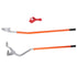 Tire Mount Demount Tool, 571-622 mm Manual Steel Tire Changer Mount Demount Removal Tool, with Extra Bead Holder, Tubeless Truck Bead Breaker, 3 PCS Tire Changing Tools, Orange
