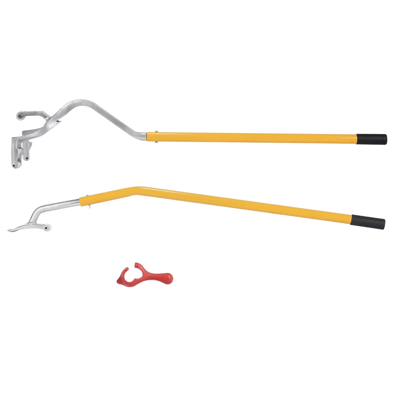 Tire Mount Demount Tool, 571- 622 mm Manual Steel Tire Changer Mount Demount Removal Tool, with Extra Bead Holder, Tubeless Truck Bead Breaker, 3 PCS Tire Changing Tools, Orange